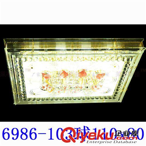 廠家批發(fā)客廳長(zhǎng)方形水晶燈吸頂傳統(tǒng)led水晶燈6958-115x85貼片74球