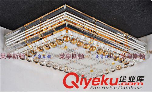 廠家批發(fā)中山古鎮(zhèn)燈飾客廳長方形水晶燈具新款貼片水晶吸頂燈6902原始圖片3