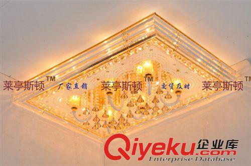 廠家批發客廳長方形水晶燈吸頂傳統led水晶燈6958-115x85貼片74球原始圖片3