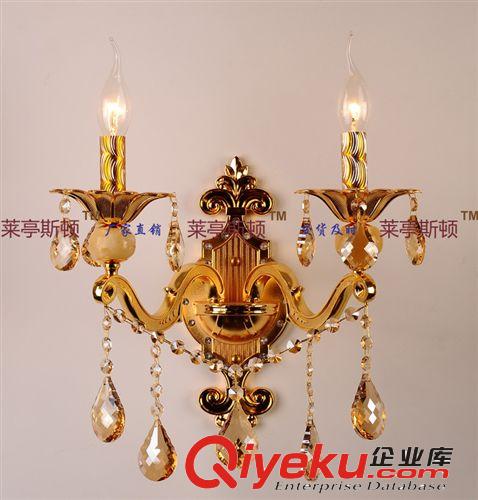 廠家批發客廳臥室壁燈鋅合金壁燈水晶壁燈gd壁燈6968-雙頭壁燈原始圖片2