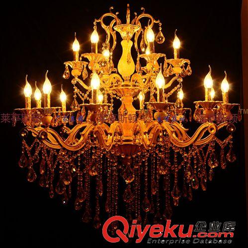 廠家批發水晶燈鋅合金吊燈鋅合金水晶燈餐吊燈飾燈具6968-(12+6)原始圖片2