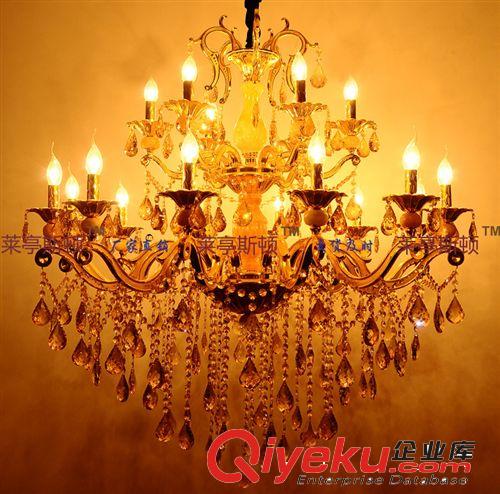 廠家批發水晶燈鋅合金吊燈鋅合金水晶燈餐吊燈飾燈具6968-(12+6)原始圖片3