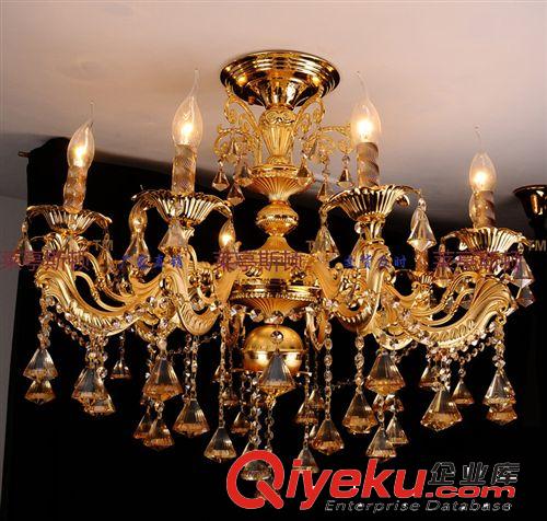 廠家批發(fā)餐廳水晶燈鋅合金吊燈鋅合金水晶燈餐吊燈飾燈具6970-10原始圖片2