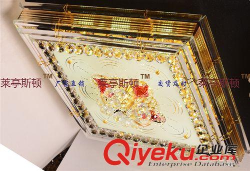 廠家批發客廳長方形大氣貼片新款水晶燈具傳統led水晶吸頂燈6986