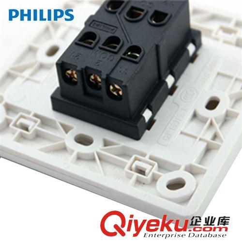 飛利浦Q2 一位單極開關二三極插座 Q2-810UVS原始圖片3