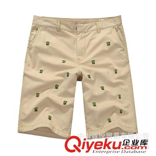 夏裝新款男裝歐美中褲潮男衛(wèi)褲 五分褲直筒時尚潮流款男中褲