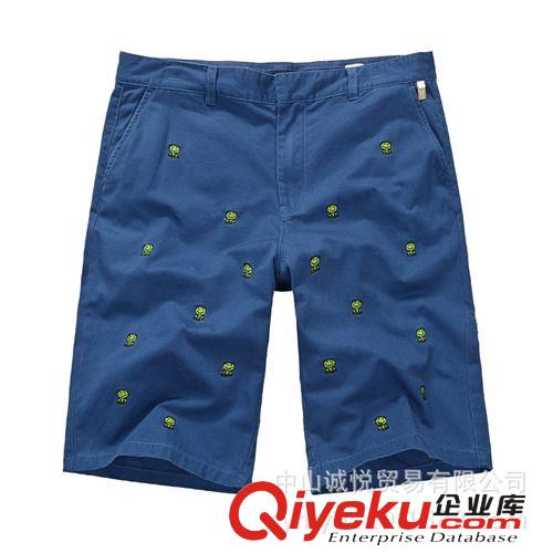 2014 時(shí)尚新款夏季青蛙刺繡五分褲 一件代發(fā) 四色選購(gòu) 訂購(gòu)更優(yōu)惠原始圖片2
