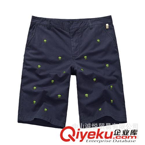 2014 時(shí)尚新款夏季青蛙刺繡五分褲 一件代發(fā) 四色選購(gòu) 訂購(gòu)更優(yōu)惠原始圖片3