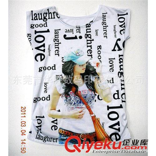 東莞  時尚 女T恤印花 個性化圖案 無手感 好看時尚原始圖片2