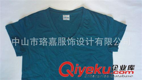 實物拍攝 男裝T恤衫 男式V領T恤衫 可按客戶要求訂做T恤衫男T恤衫原始圖片2