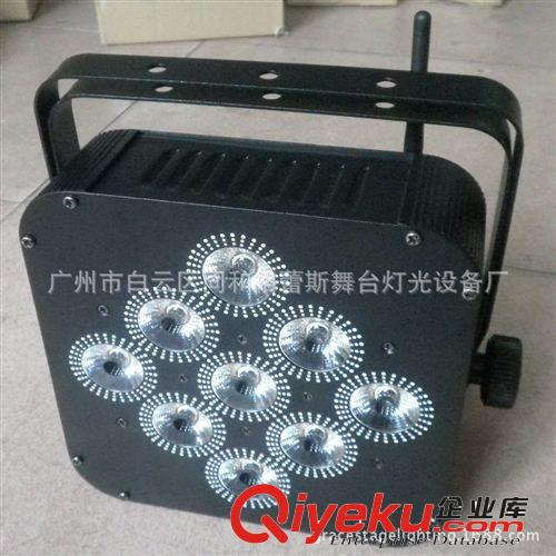 廠家直銷 9顆10W RGBWA 無線接收LED電池帕燈 婚慶舞臺燈光原始圖片2