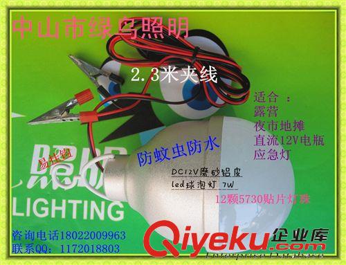 led廠家供應(yīng) 7Wled燈 12V 48V 220VLED塑料和車鋁球泡燈 夜市燈