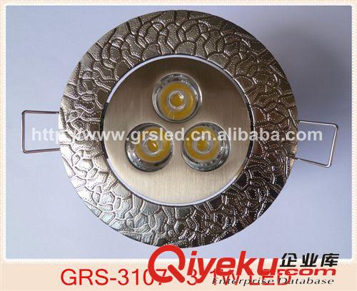 LED家居裝飾燈酒店工程燈 節(jié)能環(huán)保 高功率3W 鋅合金天花燈.原始圖片3