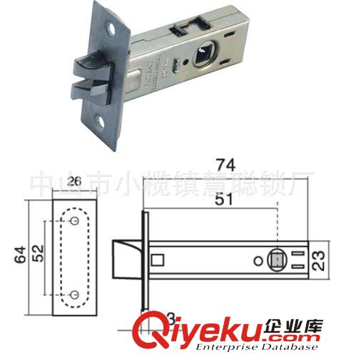 慧聪室内机械门锁FD3305G，中山执手锁小榄锁具