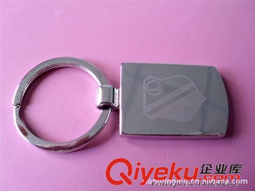 廠家{zx1}供應簡單大方型方形鋅合金鑰匙扣(可印LOGO）原始圖片2
