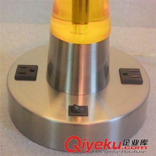 出口美國臺燈，透明樹脂臺燈，酒店工程定制燈原始圖片3