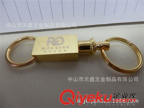 廠家專業生產金屬可拆卸式分體直角直邊長方形拉環拉鑰匙扣原始圖片3