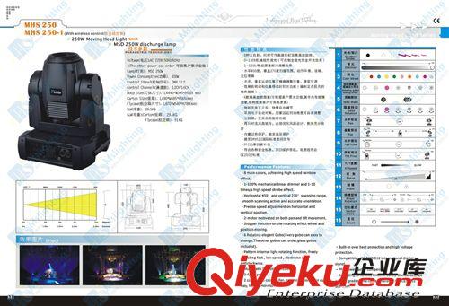 供應(yīng)250W 電腦搖頭燈