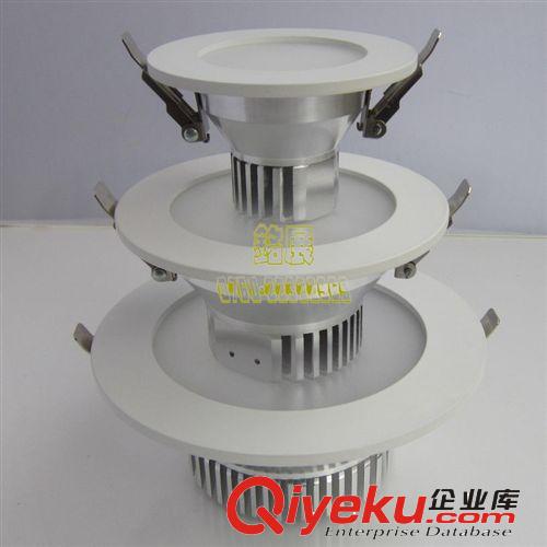 供應高品質加厚車鋁LED防霧筒燈外殼 LED3寸噴白5W筒燈外殼配件原始圖片3