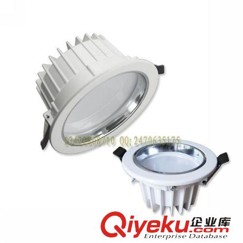 廠家批發LED天花筒燈外殼套件壓鑄噴白4寸7W大功率燈具配件原始圖片3