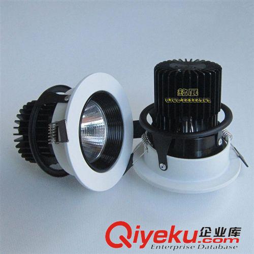 廠家供應(yīng) 新款烤白漆調(diào)萬(wàn)向角度防眩光COB天花燈 5W-30W射燈配件原始圖片2