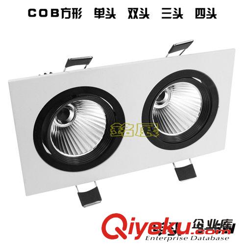 LED方形COB天花燈外殼套件 LED筒燈配件 3-5W車鋁COB筒燈原始圖片2
