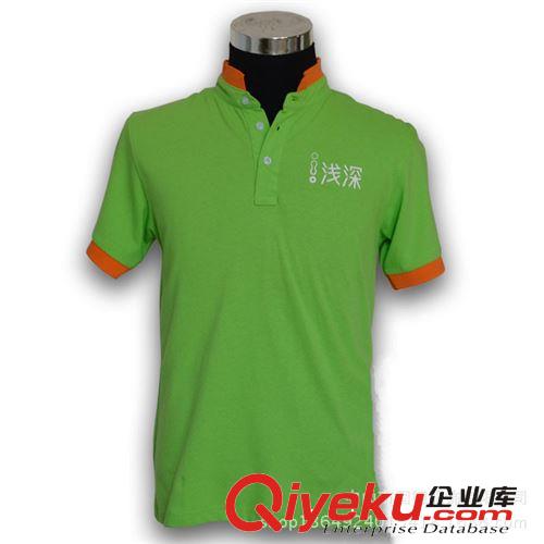 廠家直銷新款男式t恤休閑廣告T恤修身撞色立領工作服批發定做