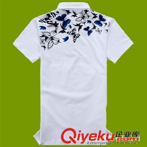 廠家定制白色文化衫廣告衫翻領t恤工作服班服定做原始圖片2