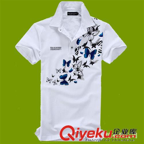 廠家定制白色文化衫廣告衫翻領t恤工作服班服定做原始圖片3