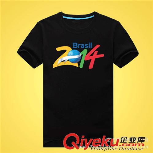 廠家定制批發(fā) 2014年巴西世界杯球迷足球紀念T恤大力神杯紀念衫原始圖片2