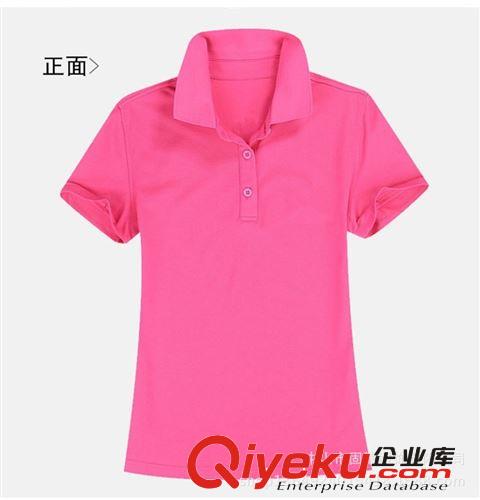 2014春季新款短袖女T恤翻領    廣告t恤促銷服裝定做
