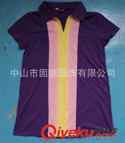 t恤廠家定做拼色女裝短袖T恤   翻領(lǐng)廣告衫  廣告t恤定做原始圖片2
