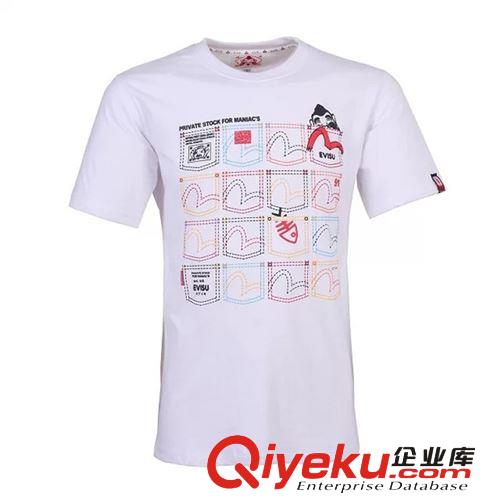 2014春新款日系潮福神胸前復(fù)古大M圖案漆點字母印花短袖T恤男批發(fā)
