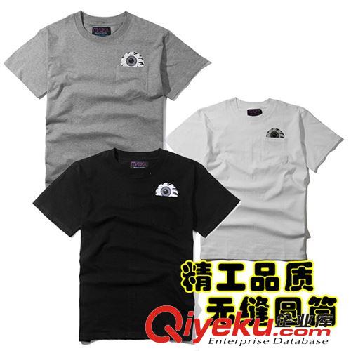 2014潮流時尚新款男圓桶單線 余文樂著用彩色猿人猴頭男裝短T批發