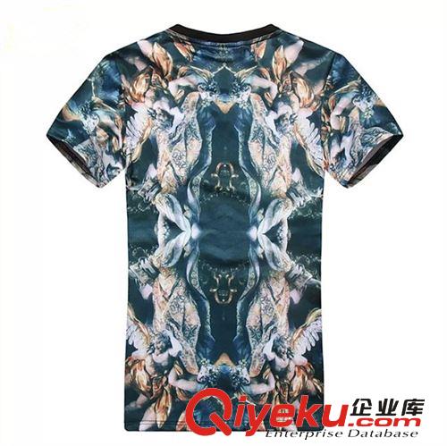 簡約新款 2014高品質(zhì)歐美時尚風(fēng)格天使裸體印花圓領(lǐng)短袖男T潮批發(fā)原始圖片2