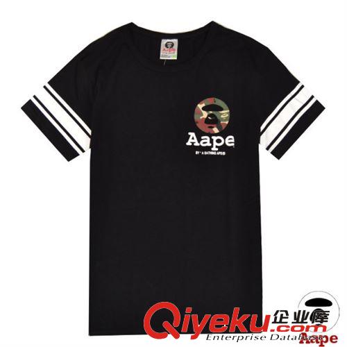 2014春夏休閑百搭新款歐美時尚潮牌迷彩數字08男女情侶裝短袖t恤原始圖片3