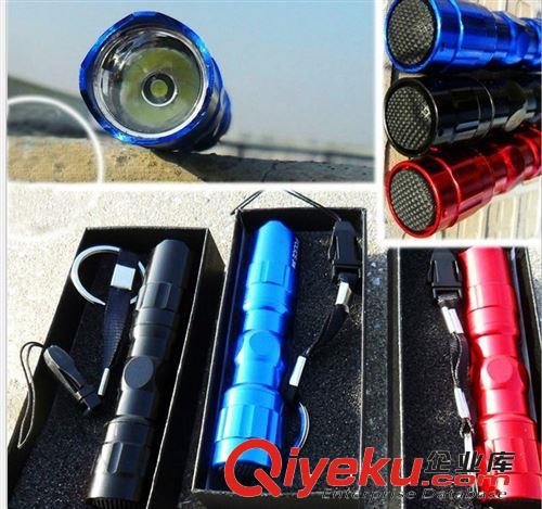 LED強(qiáng)光節(jié)能小手電自行車手電筒 戶外手電單車燈配件【廠價批發(fā)】原始圖片2