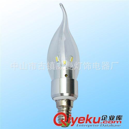 【威曼燈飾】E14螺口LED燈泡客廳臥室燈泡尖泡拉尾節(jié)能e14螺口3W