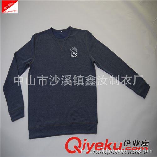 廠家定做外貿長袖圓領T恤 定制男式空白拼色戶外運動汗衫 打底衫原始圖片3