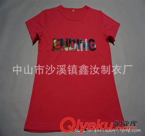 服裝工廠定制女式圓領(lǐng)T恤 訂做外貿(mào)比馬棉 人棉 竹節(jié)棉時尚g(shù)d衫
