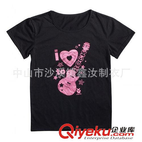 服裝工廠定制女式圓領T恤 訂做外貿(mào)比馬棉 人棉 竹節(jié)棉時尚gd衫