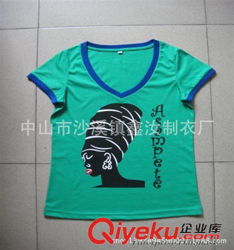廠家訂做拉架棉女裝T恤 空白文化衫 廣告衫定制 承接學校服裝加工