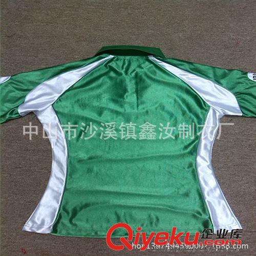 定做女裝亮光球衣拼色 訂制收腰運(yùn)動(dòng)吸濕排汗polo承接外貿(mào)單加工原始圖片3