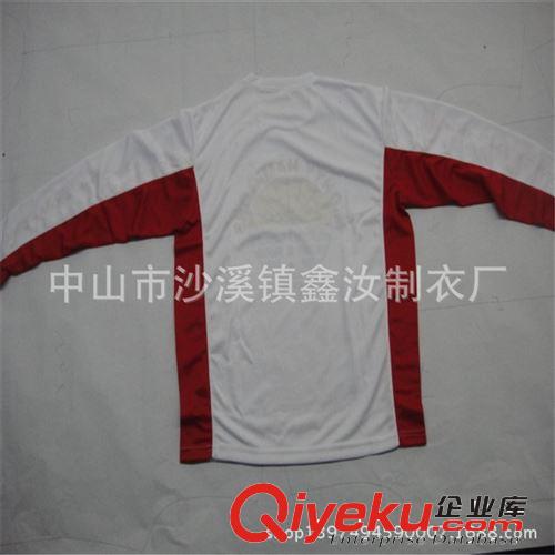戶外運(yùn)動(dòng)球衣訂做 工廠定制全滌平紋男式長袖足球服原始圖片2