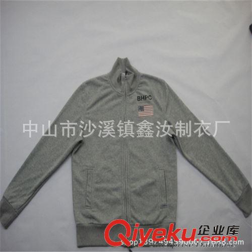 定做長(zhǎng)袖棉抓毛運(yùn)動(dòng)衛(wèi)衣 訂做拉鏈開(kāi)衫立領(lǐng)衛(wèi)衣外貿(mào) 中山工廠定制