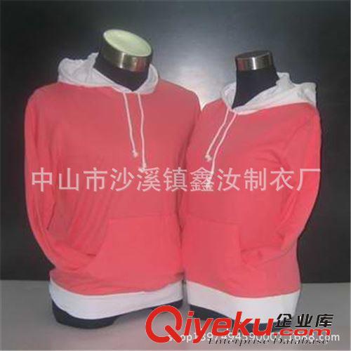 工廠定做時尚休閑外貿空白廣告休閑連帽套頭衛衣定制女裝logo加工
