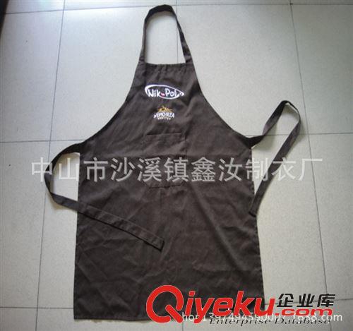 中山廠家訂做外貿(mào)家用圍裙 ，定制中長(zhǎng)五星旗酒店圍裙批發(fā)