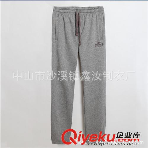 廠家訂做男裝長(zhǎng)衛(wèi)褲 全棉抓毛運(yùn)動(dòng)緊身收口長(zhǎng)褲 承接外貿(mào)單加工