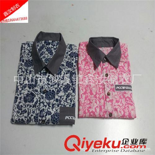 廠家定制男式全棉花布襯衫 訂做外貿(mào)短袖夏威夷團隊休閑襯衫