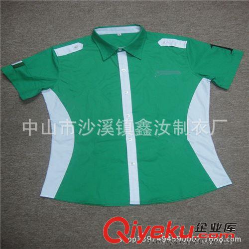 訂做全棉襯衫工衣 滌棉賽車服男裝短袖定做  中山工廠排汗原始圖片2